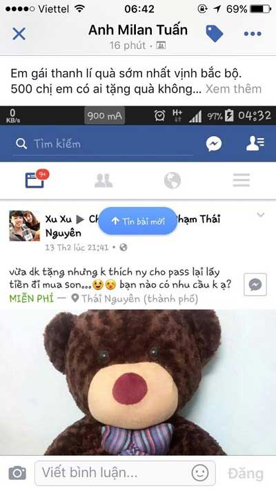 Gấu bông tặng sinh nhật bạn gái